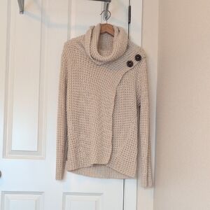 Staccato Cowl Neck Knit Sweater